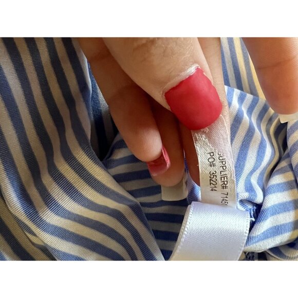 RLX Ralph Lauren Blue Striped Golf Polo Shirt Size XL Stretchy Athleisure Preppy - Picture 13 of 13